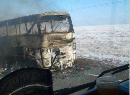 Казахстанд автобус шатаж, 52 зорчигч амиа алджээ