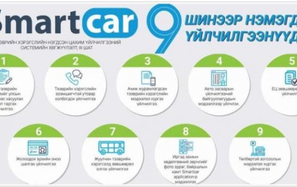 Smartcar системд 9 төрлийн үйлчилгээ шинээр нэвтрүүлнэ