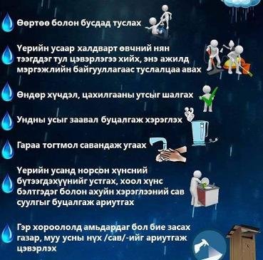 Үер усны аюулаас сэрэмжлээрэй